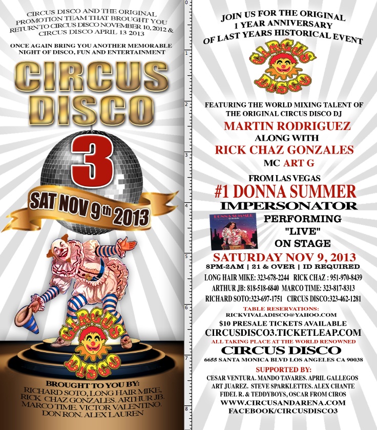 86925_Circus Disco 3 Flyer | Countdown To